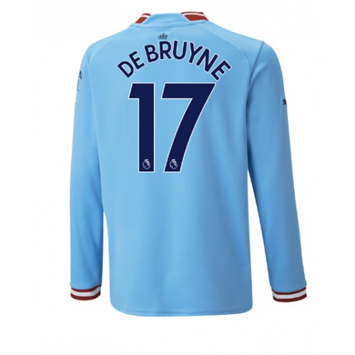 Manchester City Kevin De Bruyne #17 Hjemmedrakt 2022-23 Langermet Manchester City Kevin De Bruyne #17 Hjemmedrakt 2022-23 Langermet